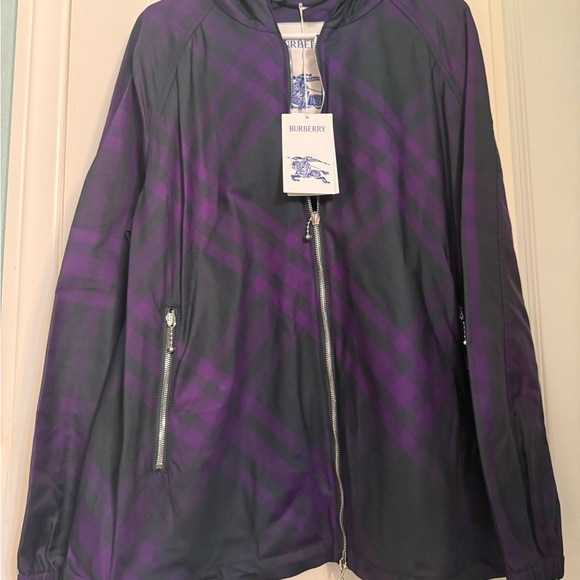 Burberry Other - Burberry Black and Purple Zip-Up Jacket